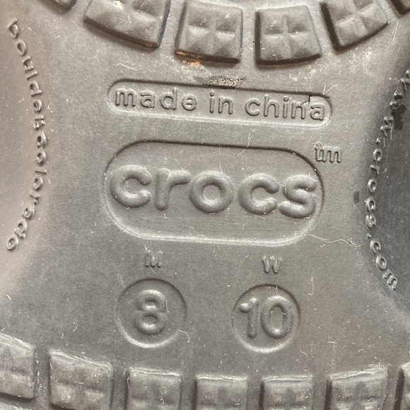 Pre Owned Crocs Classic "Wu-Tang Clan" Men's Clog Size M8 W10 - Picture 7 of 10